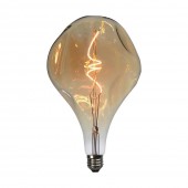 LED Bulb 4W Filament Spiral A165S 2700K Amber Glass