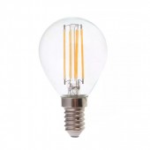 LED Bulb 6W Filament E14 P45 Clear Cover 4000K 130lm/W