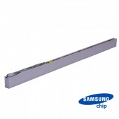 LED Linear Light SAMSUNG Chip - 40W Hanging Suspension Silver Body 6000K