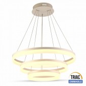 80W Soft Light Chandelier Slim 3 Step Dimmable Warm White