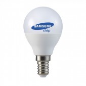 LED Bulb - SAMSUNG Chip 5.5W E14 P45 Plastic 6400K