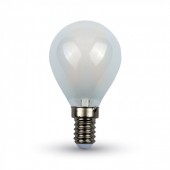 Filament LED Bulb Frost Cover - 4W E14 P45 White