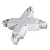 4X Track Light Connector White