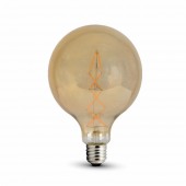 LED Bulb 8W Filament E27 G125 Amber Warm White