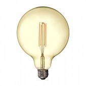 LED Bulb - 12.5W Filament E27 G125 Amber Cover 2200K