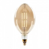 LED Bulb - 8W Straight Filament E27 BF180 Amber Dimmable 2000K