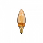 LED Bulb - 2W ART Filament Candle E14 Amber Glass 1800K±200K