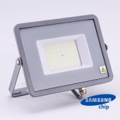 50W LED Floodlight SMD SAMSUNG Chip Slim Grey Body 6400K 120LM/W