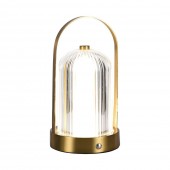 LED Table Lamp 1800mAH Battery D:120*190 French Gold Body 3IN1