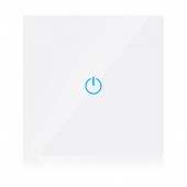 WIFI Touch 1 Way Switch Amazon Alexa & Google Home Compatible White