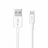 1m. Micro USB Cable White - Pearl Series 