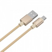 1m. Micro USB Cable Gold - Platinum Series