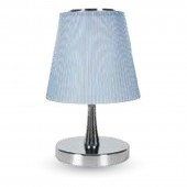 5W LED Desk Lamp 4000K Chrome Body Blue Shade