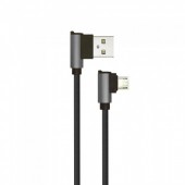 1m. Micro USB Cable Black - Diamond Series 