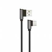 1m. Type C USB Cable Black - Diamond Series 