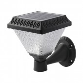 LED Sollar Wall Light With RF Control 3in1 IP44 Black Body