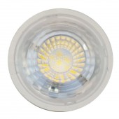 LED Spotlight - 7W GU10 Plastic with Lens Warm White 110°