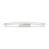 12W LED Designer Bend Glass Wall Fixture Chrome Natural White