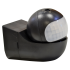 PIR Wall Sensor With Moving Head Black