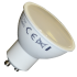 LED Spotlight - 5W GU10 SMD White Plastic, Warm White