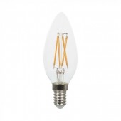 LED Birne - 4W Filament E14 gekreuzt Warmweiss
