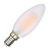 LED Lampe - 4W Glühfaden Frosted E14, Kaltweiss
