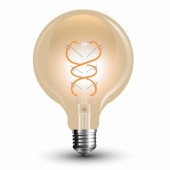 LED-Gluhfaden Lampe - 5W E27 G95 Warmweiss