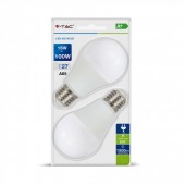 LED Lampe - 15W E27 A60 Thermoplastisch Weiss 2Stück/Paket