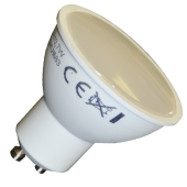 LED Spot Lampe - 7W GU10 SMD Weiss Plastik,  Naturweiss