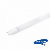 V-TAC PRO VT-121 Tube néon LED 18W 100lm/w Samsung chip T8 G13 120cm  lumière blanche froide 6500K - SKU 21655