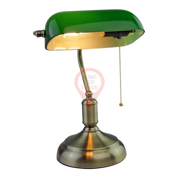 Lámpara de mesa con interruptor E27 Verde - V-TAC